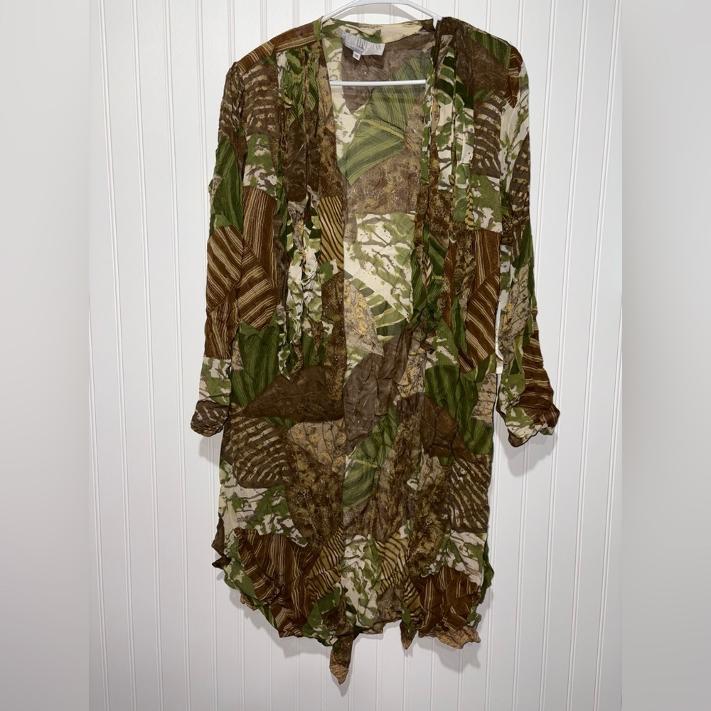 NWT Vintage PLATINUM by Dorothy Schoelen 100% Rayon Kimono| Size Medium